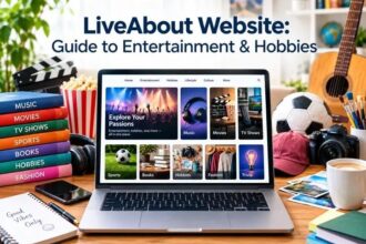 LiveAbout website guide covering entertainment, music, movies, hobbies, sports, humor, and general-interest topics