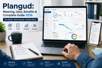 Plangud planning and productivity guide showing goals, tasks, workflows, and progress tracking