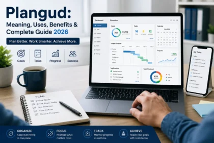Plangud planning and productivity guide showing goals, tasks, workflows, and progress tracking