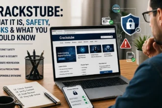 Crackstube explained with website safety, privacy, streaming, and digital security concepts