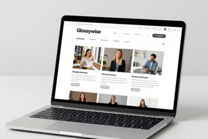 Glossywise com digital content platform and online website guide