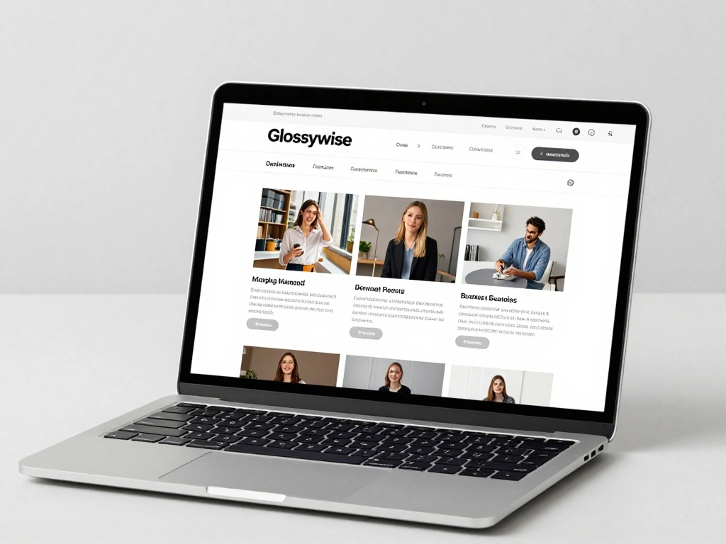 Glossywise com digital content platform and online website guide