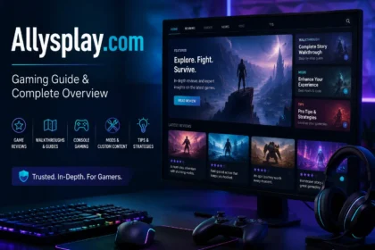 Allysplay.com gaming website featuring game news, reviews, guides, console content, mods, and gaming tips.