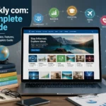 Yenkly com website guide showing technology, business, lifestyle, travel and entertainment topics in a modern layout.
