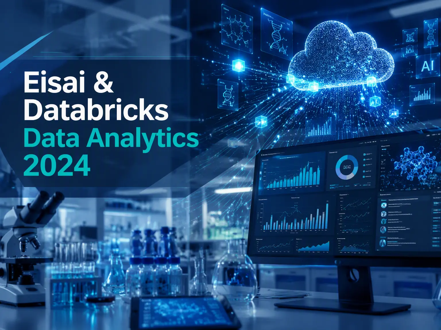Eisai pharmaceutical company Databricks data analytics partnership 2024 showing AI, cloud data analytics, and pharmaceutical technology