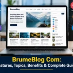 BrumeBlog Com guide showing its categories, features, topics, and multi-topic content website for online readers