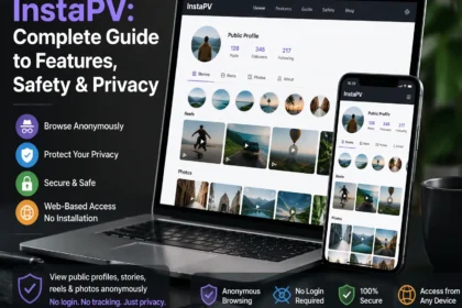 InstaPV Instagram viewer showing public profiles, stories, reels, posts, privacy, safety, and anonymous browsing features